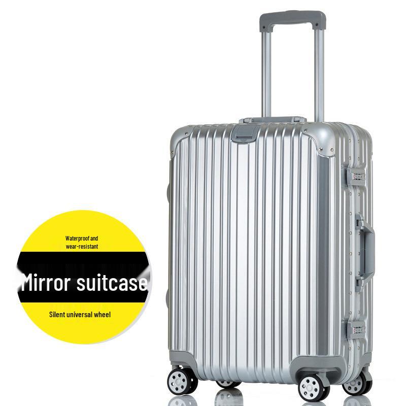 Ultralight Aluminum Frame Trolley: 20-Inch Carry-On & 24/26/29-Inch Large Capacity Travel Suitcases