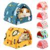 Cute Mini Cage Rabbit Squirrel Winter Warm Mat Guinea Pig Nest Hamster House Small Animal Sleeping Bed Pet Hanging Cage