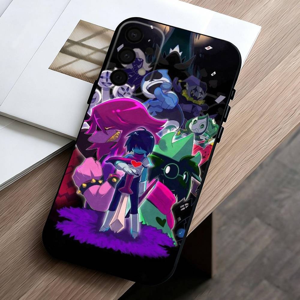 Чехол для телефона D-Deltarune-E для Samsung Galaxy A73, A72, A71, A70, A53, A52, A51, Мягкий силиконовый черный чехол