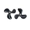 1 Pairs Rc Boat Blades Paddle 3 Blades Nylon Boat Propeller Positive & Reverse