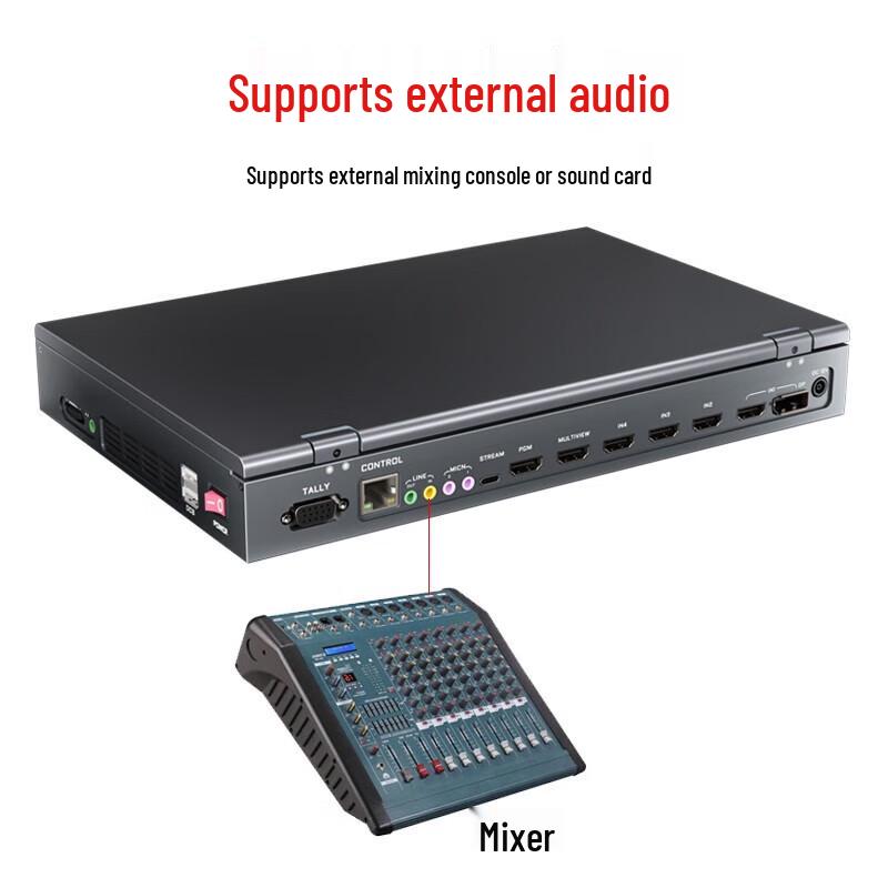 Oton A25 4-Channel HDMI Live Production Switcher with Intercom