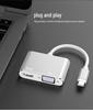 Док-станция USB-C: Многопортовый USB-хаб-адаптер-кабель Type-C на HDMI/VGA