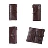 CONTACT'S Genuine Leather Long Wallet For Women Luxury Designer Card Holders Money Clips Coin Purses Female Bags