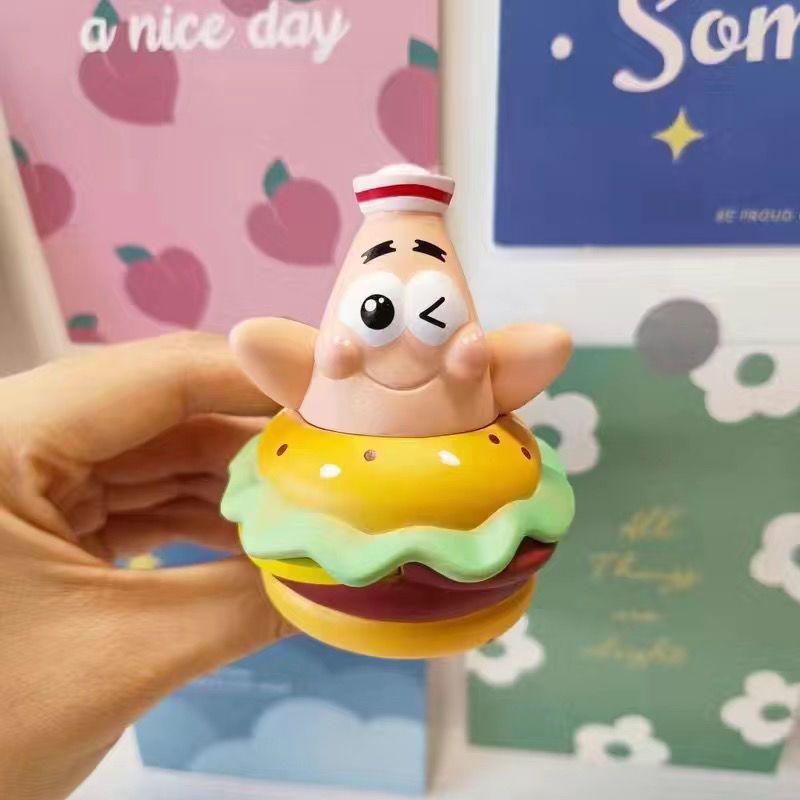 Губка Боб Бургер Кинг Икра Краба Горшок Серия: Фигурка Патрика и Сквидварда, украшение для автомобиля и рабочего стола