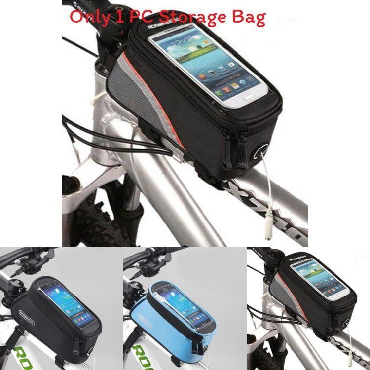 Cycling Handlebar Bag With Touch Screen Compatibility For Mountain Biking