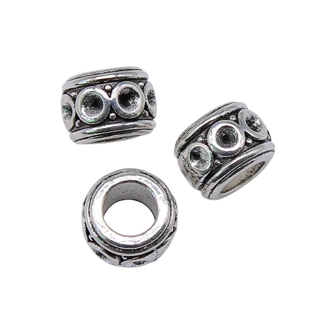 Бусины с большими отверстиями, свободные бусины-разделители, мужские аксессуары, украшения ручной работы для мужчин