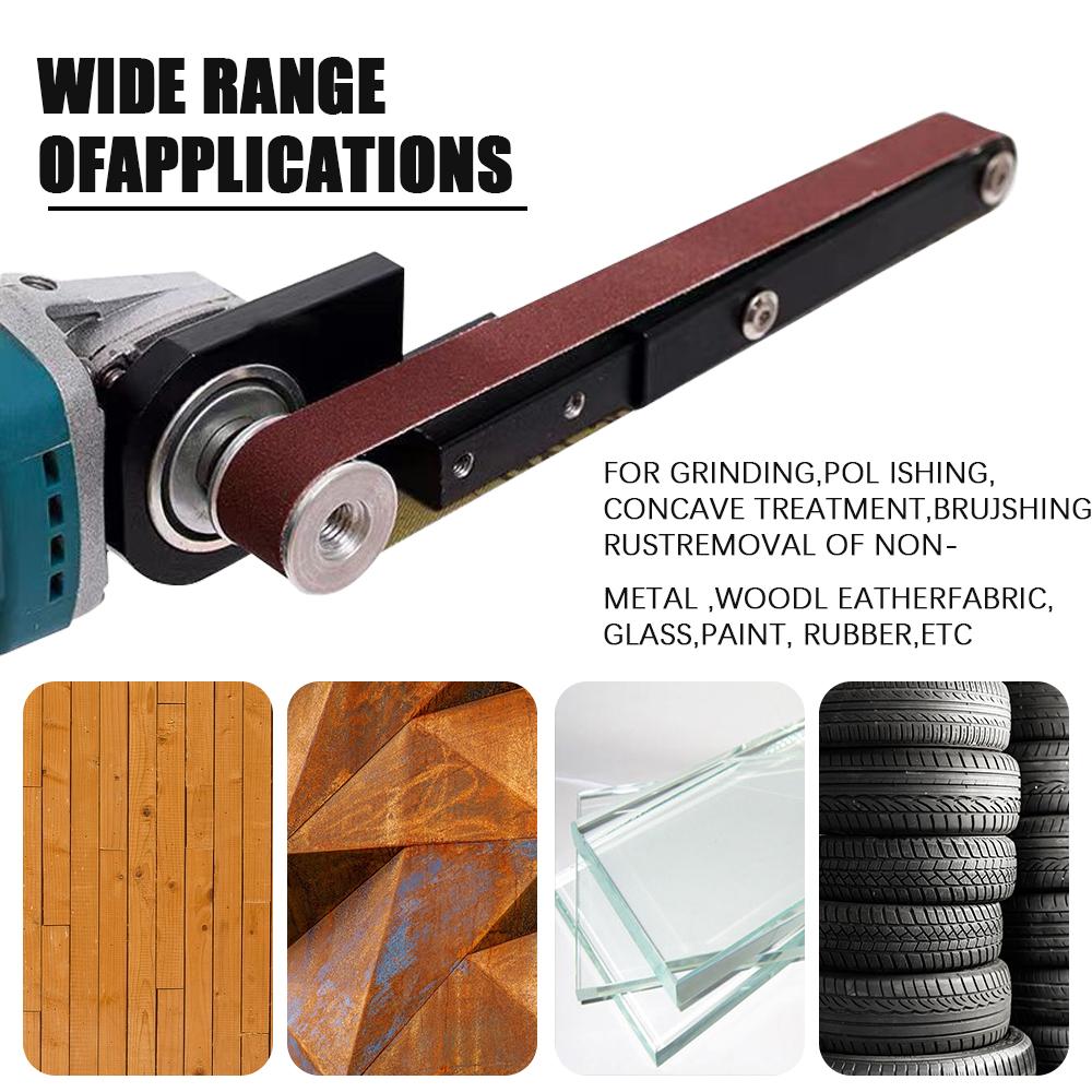 Sanding Belt Machine Tool Accessories Polishing Accessories Metals Handle Holder Adapter Electric Drill Conversion Angle Grinder Trimming Polishing