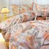 Cotton Flower Small Fresh Printed Four Piece Set [Blossoming Garden, Blooming Shadow]