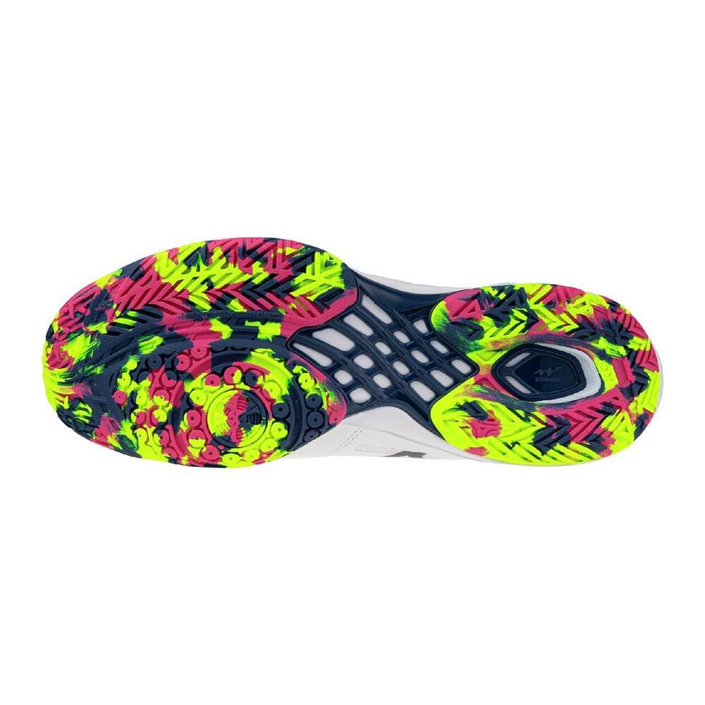 Mizuno Wave Claw 4 Ткань Кожа Круглый Носок Удобные Амортизация Отскок Низкие Кроссовки для Бадминтона Унисекс 71GA2643-02