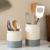 Дренируемый футляр для столовых приборов Daily Like Milky, набор S + L, 02, матовая слоновая кость, 1 комплект, популярная корейская посуда