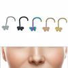 10 шт. Кольца для носа в виде бабочек из нержавеющей стали, пирсинг, ювелирные изделия для брови, хряща уха, аксессуар для чувствительной кожи