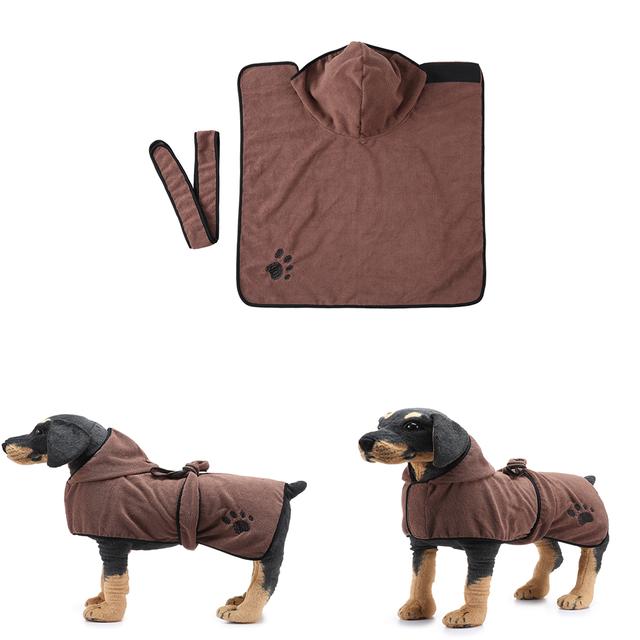 New Pet Dog Bath Towel for Small Medium Large Dog Bathrobe Cloth Microfiber Super Absorbent Pet Drying Towel Soft Dog Towel