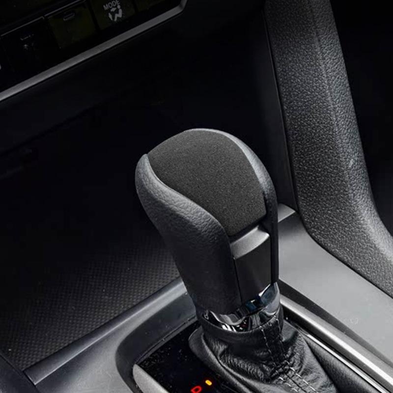 1PC ABS Car Gear Shift Head Cover For Honda Civic 2016-2021 Suede Knob Protective Cover Trim Auto Interior Accessories