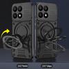 Противоударный чехол-броня с держателем-кольцом для пальца для Xiaomi 17, защитный, с магнитной адсорбцией Magsafe, чехол с металлическим кольцом-держателем