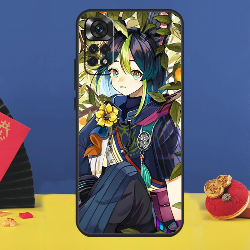 Чехол для телефона Genshin Impact Тигнари для Xiaomi Redmi Note 14 Pro 13 11 9 10 12 15 Pro Plus 10C 12C 13C 14C 15C