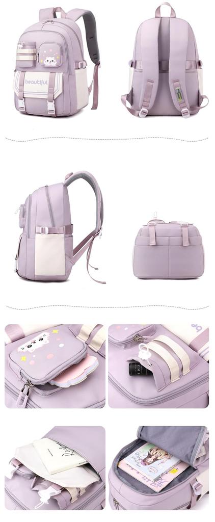 Korean Rucksack for Large High School Junior High School Elementary School Lightweight Casual School Outdoor [ZESU] School, Capacity, Students,