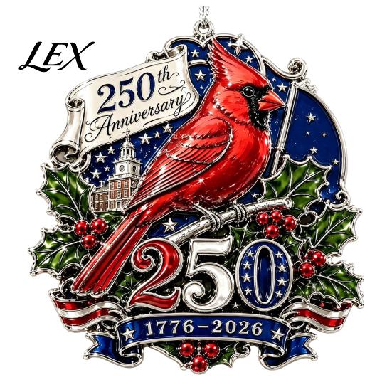 National Day Festive Ornaments 250 Anniversary USA Christmas Ornament, United States 1776-2026 250th Historic 1776 to 2026 Ornament Patriotic