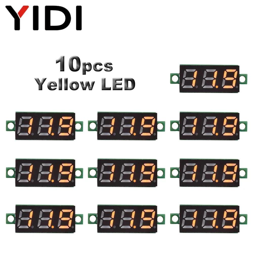 5pcs 10pcs Mini DC LED Digital Voltmeter 0.28 Inch 0-100V 2.5-30V Voltage Meter Volt Tester Detector for Car Auto Motorcycle
