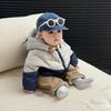 Children'S Clothing Winter New Boys Contrasting Colors Warm White Duck Down Jacket Baby Cold-Resistant Warm Down Jacket Cotton-Padded Coat
