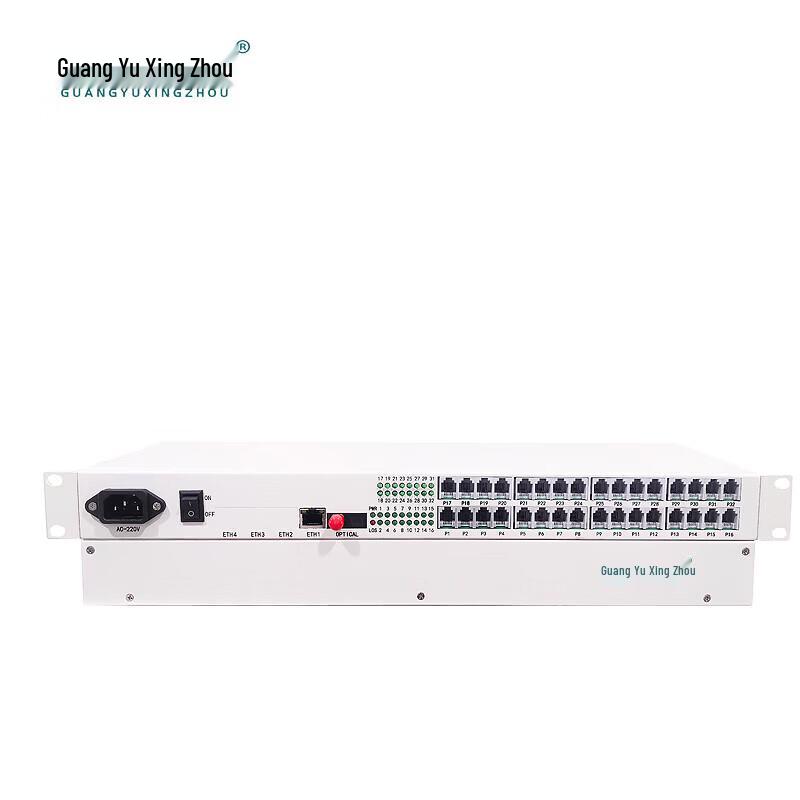 32-канальный оптоволоконный мультиплексор для телефонии и Ethernet GY-P32FE1