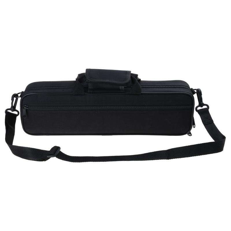 Soft Lining Flute Bag Portable 16 Hole Flute Carrying Bag Nylon Padded Flute Case Musical Instrument Accessories