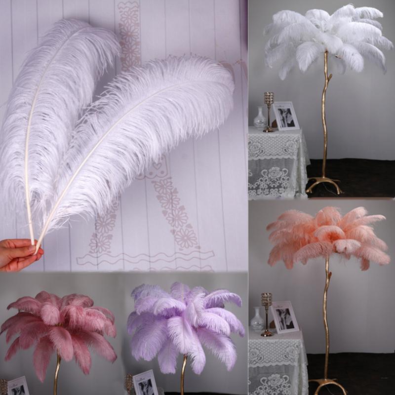 1 шт. Страусиные перья Plumas Decor натуральная кожа свадебное украшение для вечеринки красочные страусиные центральные украшения для стола для поделок