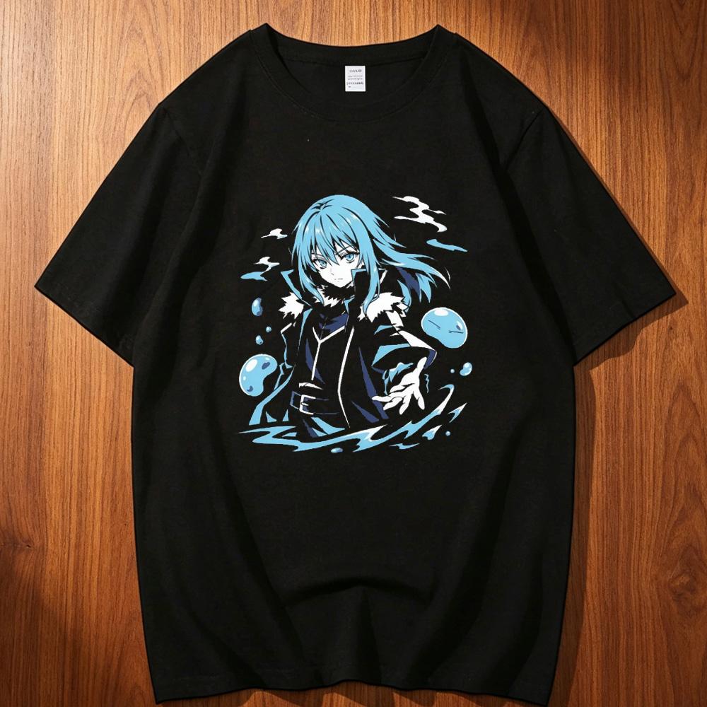 That Time I Got Reincarnated As A Slime Cotton T Shirt Unisex Punk Anime Classic Y2k Streetwear Trendy Kawaii Digital Pop Culture