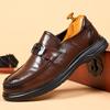 Fashion Spring Autumn Cow Leather Dress Shoes for Men Fashion Soft-soled Men's Wedding Shoes New Designer Casual Loafers Male