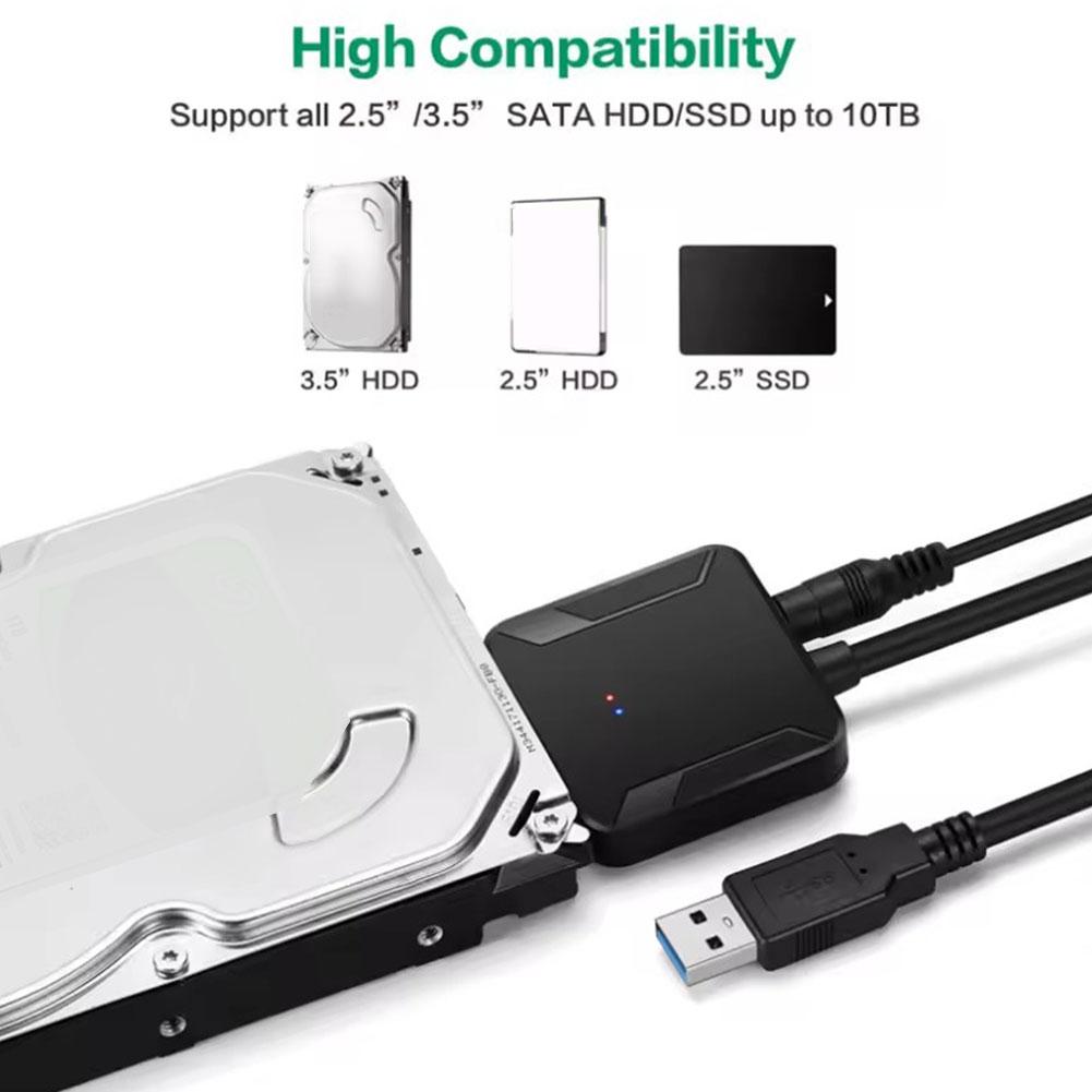 NEW USB 3.0 To Sata 3 Adapter Converter Cable USB3.0 Hard Drive Converter Cable For Samsung Seagate WD 2.5 3.5 HDD SSD Adap U9Y5