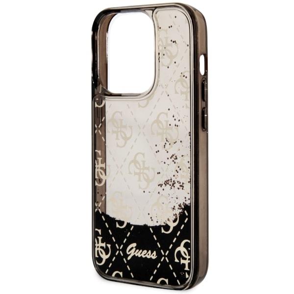 Etui do iPhone 14 Pro Guess Liquid Glitter 4G Czarne
