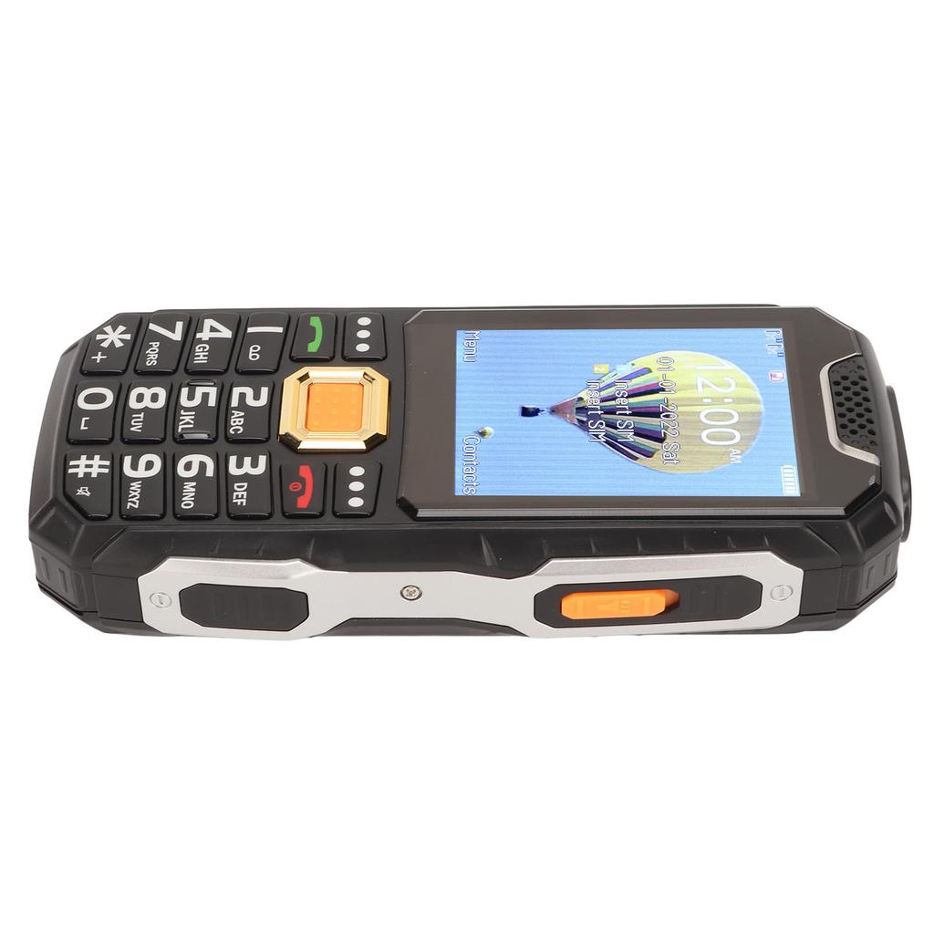 2G старший сотовый телефон 2.8in HD экран 3D большая кнопка две карты старший сотовый телефон с фонариком черный