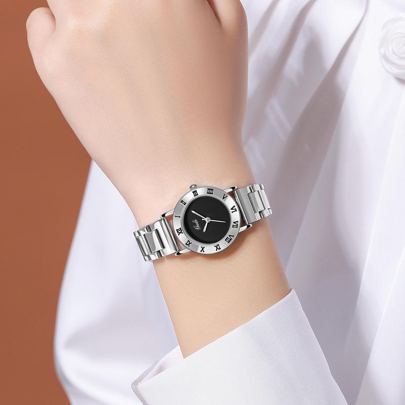 Medieval Simple Steel Belt Watch Women'S High-Value Waterproof Women'S Watch Stainless Steel Waterproof Quartz Watch