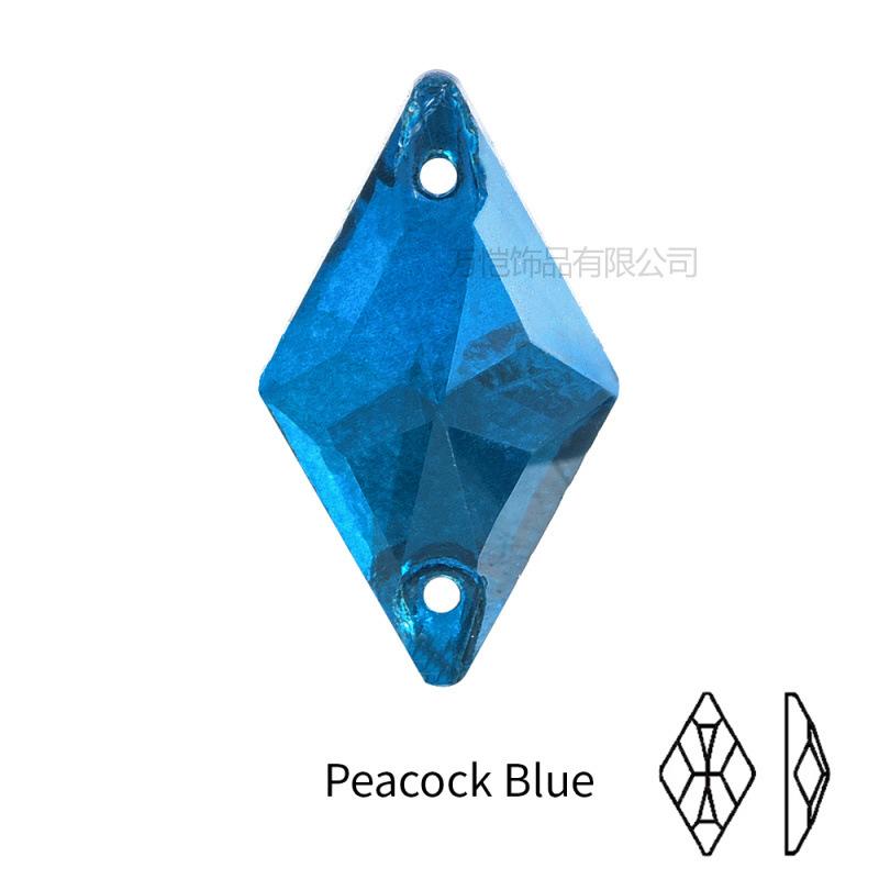 Crystal Hand-Sewn Diamond, Glass Rhinestone Diy Crystal Material, Rhombus Creative Clothing Accessories