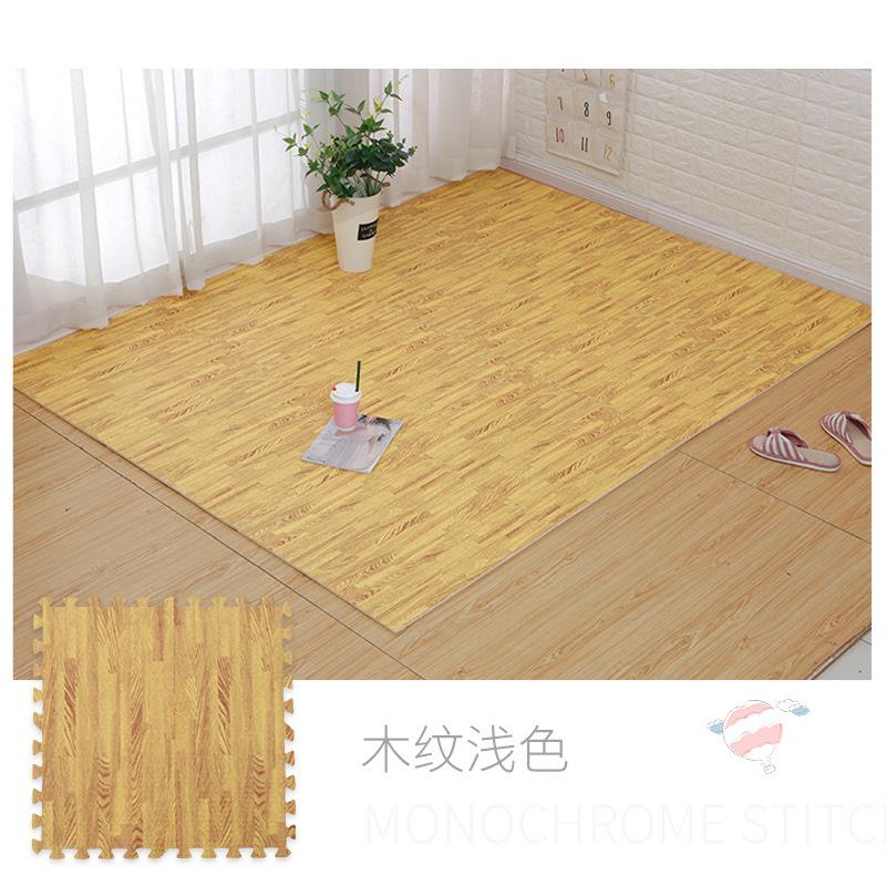 30*30cm Wood Grain Puzzle Floor Mat Eva Foam Interlocking Crawling Rug Crawling Mat Gym Puzzle Carpet,Thickening Floor Mats