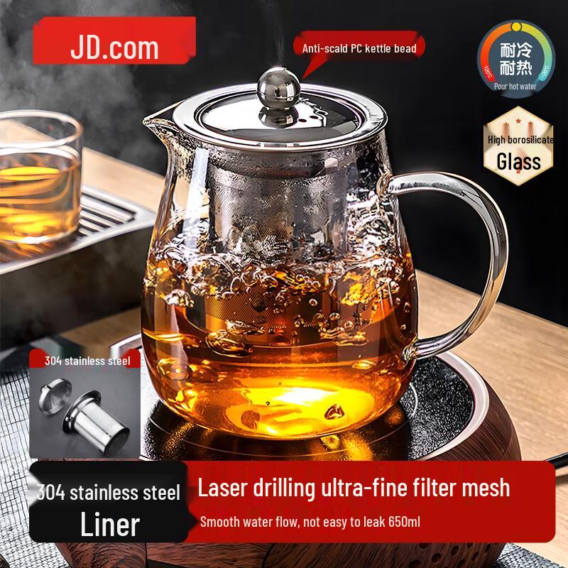 Многофункциональный стеклянный чайник Jingdong JZ