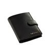 Wings Men' Genuine Cowhide Leather Zipper Wallet Black
