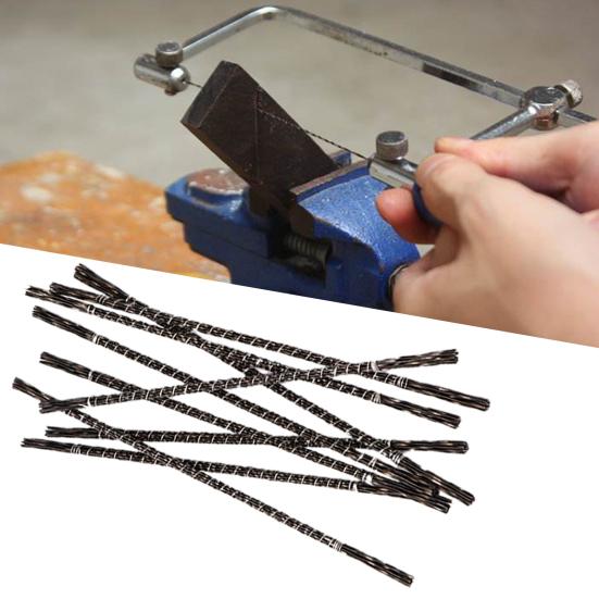 12 шт. лобзики со спиральными зубьями, острые портативные износостойкие прочные полотна для лобзика, деревообработка