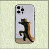 Забавные мемы с домашними кошками Чехол для телефона Для iPhone 16,15,14,13,12,11,Pro,X,XS,Max,XR,Plus,Mini Мягкий черный чехол
