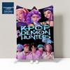 Фланелевое одеяло K-POP Охотники на демонов – Индивидуальный узор, одеяло для кондиционера и накидка на ноги