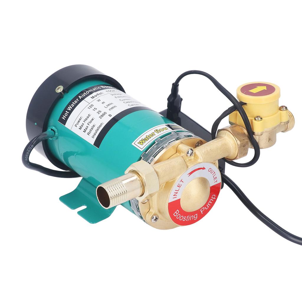 Automatic Booster Pump 120W 25L/min 15m Discharge Water Pressure Booster Pump EU Plug 230VAC