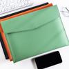 Leather Leather File Folder Large Capacity Briefcase Stationery Dustproof Document Bag  Women Men