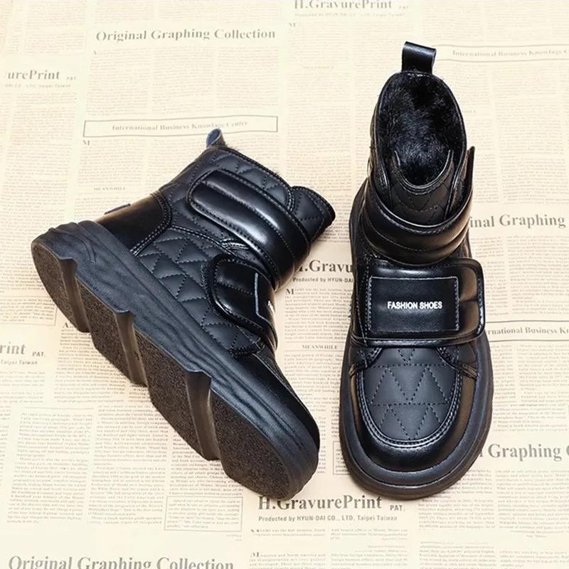 Меховые белые сапоги женские мягкие хлопковые туфли зимние теплые зимние сапоги из искусственной кожи обувь толстые плюшевые короткие ботильоны