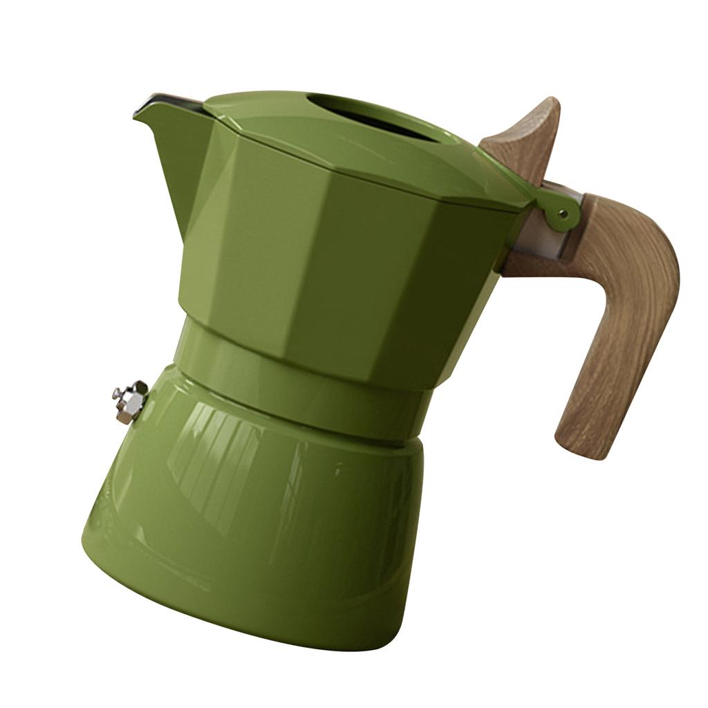 Плита Мока Горшок Профессиональная Портативная Двойные Клапаны Винтажный Стиль Алюминиевый Сплав Кофеварка Горшок