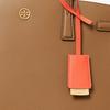 Tory Burch Walker Open Top Leather Shoulder Bag Women Handbags Camel 73623-909