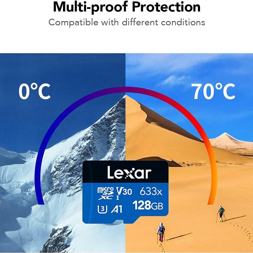 Lexar Карта памяти micro SD TF 128 ГБ 663X Класс 10 A1 До 100 МБ/с чтение 256 ГБ 32 ГБ 64 ГБ 512 ГБ SDXC SDHC V10 U1 V20 A2 Оригинальная флеш-карта Micro SD