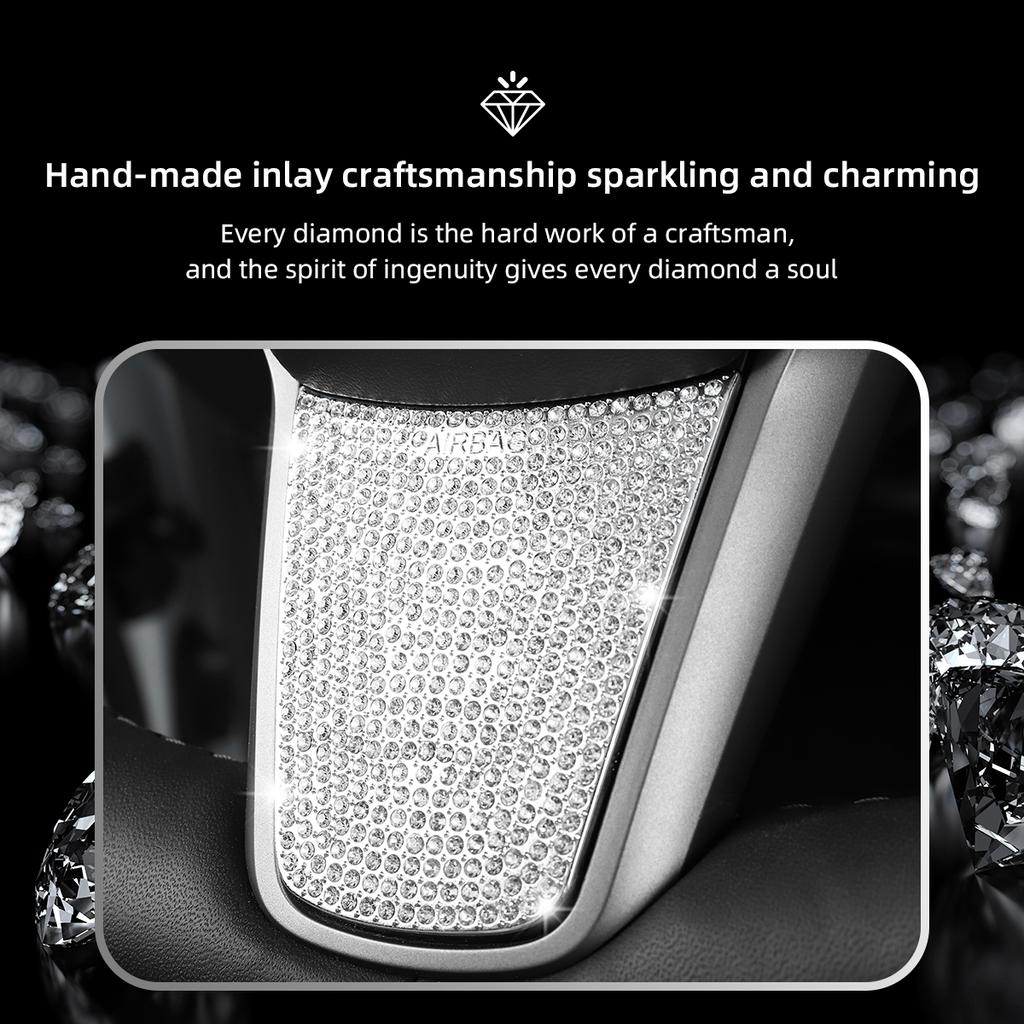 Для Tesla Model 3 ModelY Роскошный Алмазный патч Автомобильный руль Центральный контрольный держатель для чашки Воздуховыпускное отверстие Интерьер