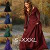 Party Medieval Renaissance Velvet Long Dress Celtic Queen Gown Cosplay Costume Movie Dress