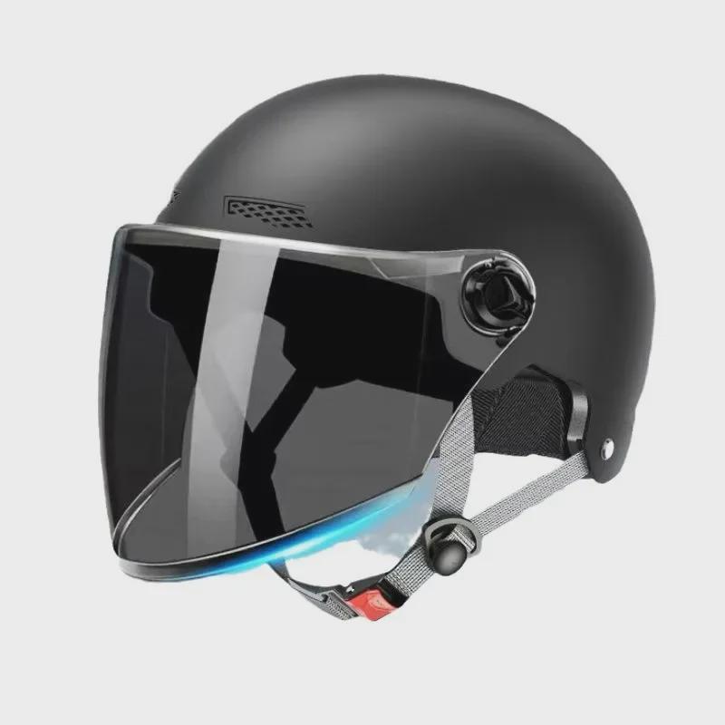 Breathable 3C Certified Helmets for Men & Women: All-Season, Cold-Proof Protection for Electric Vehicles & Motorcycles.