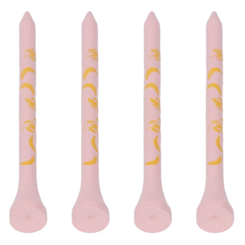 30 шт. Бамбуковые деревянные гольф-ти 8 см с принтом черепа Деревянные гольф-ти Аксессуары для гольфа Розовый