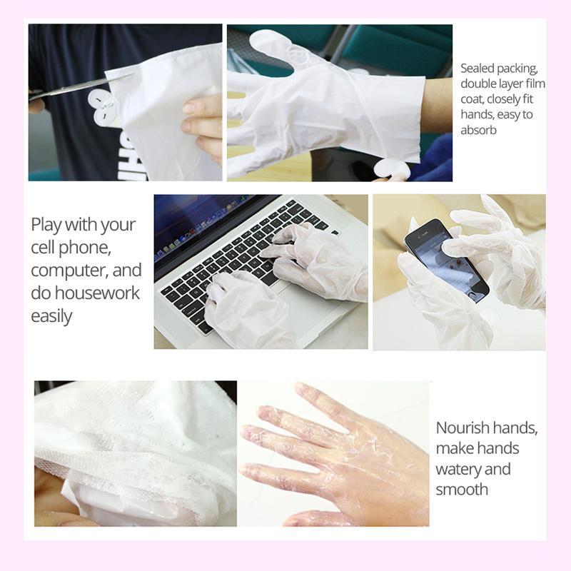 4 пары отбеливающих увлажняющих масок для рук, перчаток, против высыхания, ухода за кожей, отшелушивающих мозолей, маски для рук, спа-перчаток, ухода за руками